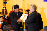 The president of Bolivia visiting RSUH