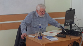 Dr. Vladimir Kozlov, Corresponding Member of the Russian Academy of Sciences, made a presentation at the Institute of History and Archives of RSUH