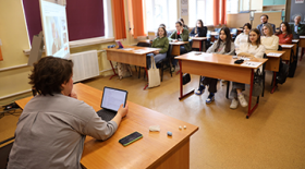 The Faculty of Economics of RSUH held a career guidance event for students of Moscow School No. 1540