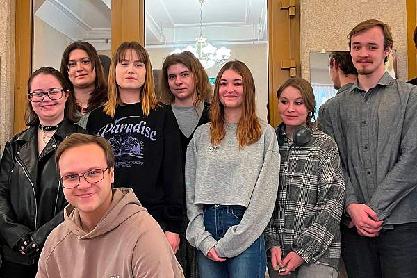 Студенты ФАД РГГУ в Российском государственном архиве литературы и искусства